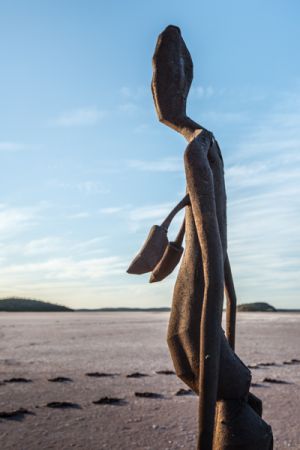 Gormley Sculpture, Lake Ballard - 079
