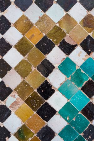 Wall Tiles, Alhambra, Granada Spain - 049